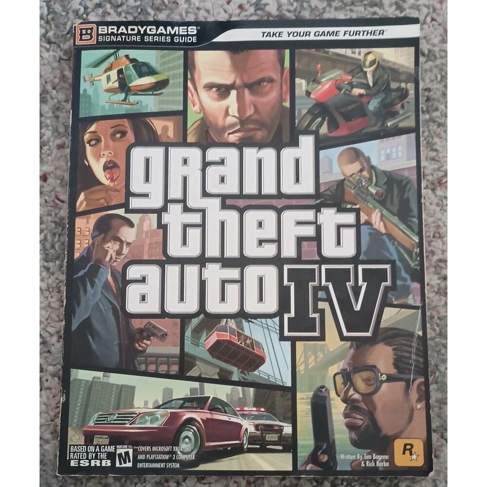 Bradygames Grand Theft Auto IV GTA4 Signature Series Strategy Guide With Map GUC